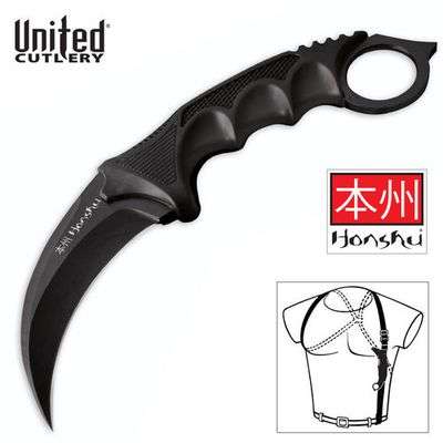 United Cutlery Honshu Karambit Black Shoulder Harness