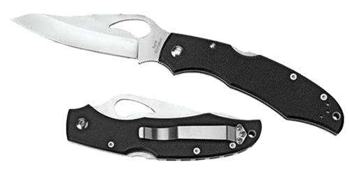 Spyderco Byrd Knife, Cara Cara2 FRN, Part Serrated