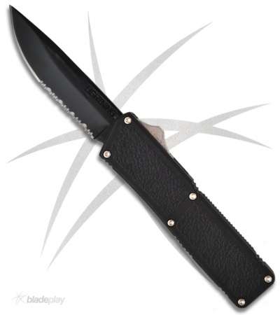 Lightening D/A OTF Automatic Knife Black Serrated