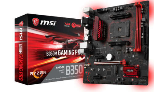 MSI B350M GAMING PRO MOTHERBOARD / DDR4 / AMD RYZEN SUPPORT