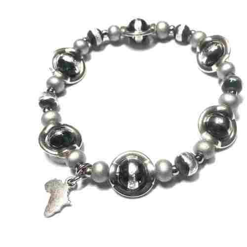 CLOSE DOWN SALE ! European style - Glass Bangle - Bracelet with wooden beads -NEW-