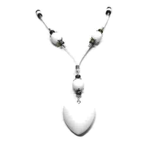 CLOSE DOWN SALE ! - Necklace long -NEW- with big wooden heart for Woman