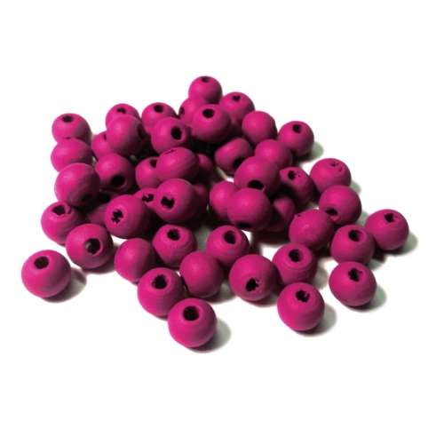 Beads / Wooden Beads / 6mm / dark pink red Beads / Price p. 100 pcs / Beads for crafting