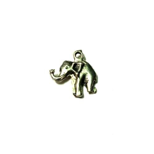 Pendant / Nickel free Metal / Elephant / 17x18mm / Price p.1pc / for crafting