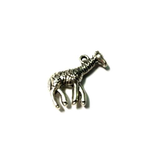 Pendant / Nickel free Metal / Giraffe / 22mm x 20mm / full body / Price p. 1pc / for crafting