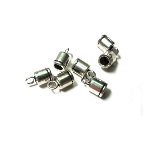 Cord - Ribbon Ends 11mm -price p.10pcs-Hole +/-4mm- for jewellery crafting -