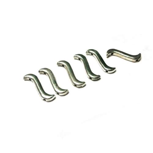 Beads / Metal Beads - 20 pcs-Spacer -19mm x 3mm -Beads for jewellery crafting - Nickel free