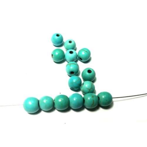 10pcs Howlite Beads  6mm