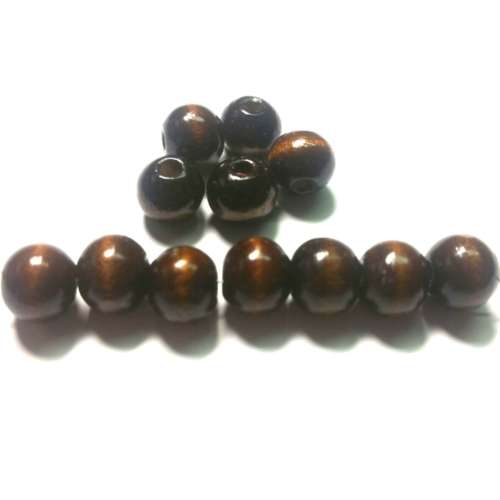 Beads / Wooden Beads  8mm,  brown Beads, 40 pcs / Beads for crafting