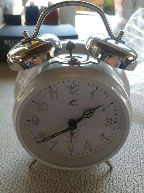 Alarm Clock - double bell - manual movement -Comet-Eurochron Germany- NEW
