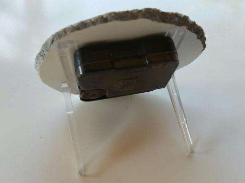 Stone Quartz Table Clock - with stand