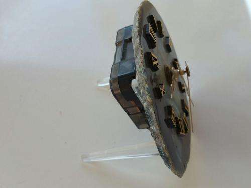 Stone Quartz Table Clock - with stand