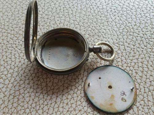 Antique Pocket  watch Longines 800 Silver Case with Enamel Dial -Watchmaker Treasures