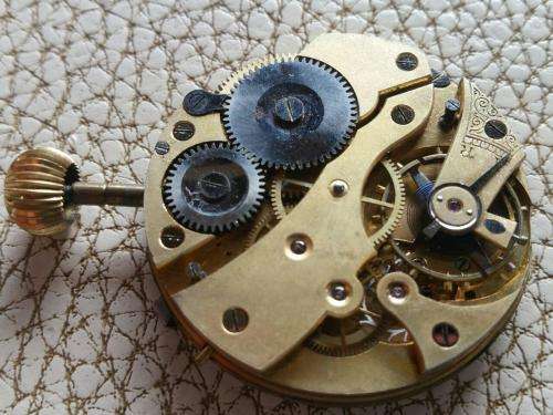 Antique Pocket watch Movement with Enamel Dial -Watchmaker Treasures