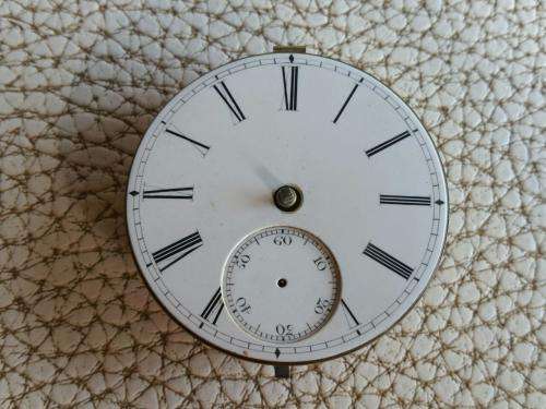 Antique Pocket watch Movement with Dial  -Watchmaker Treasures