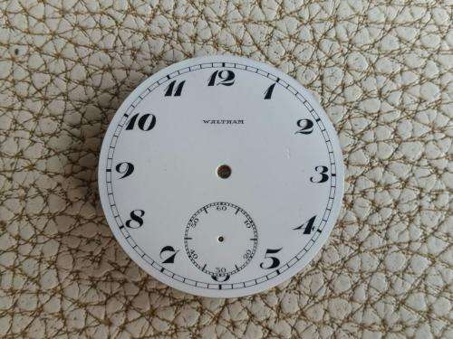 Antique Pocket watch Dial Enamel - Waltham -Watchmaker Treasures