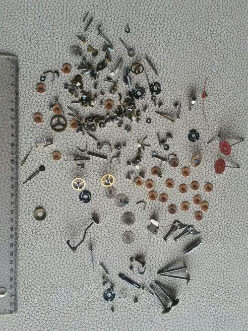 Clock - watch parts - gears and more- 248 Pc - Watchmaker find your Treasure