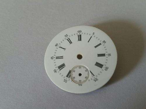 Antique watch Dial  Enamel 29mm round