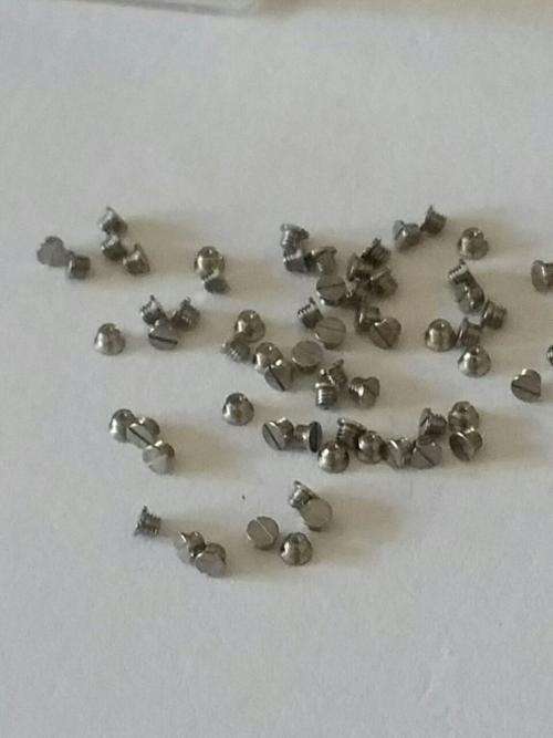 Watch screws 1.1mm x 1.1mm estimated 1800 pices in a box -Watchmaker Treasures