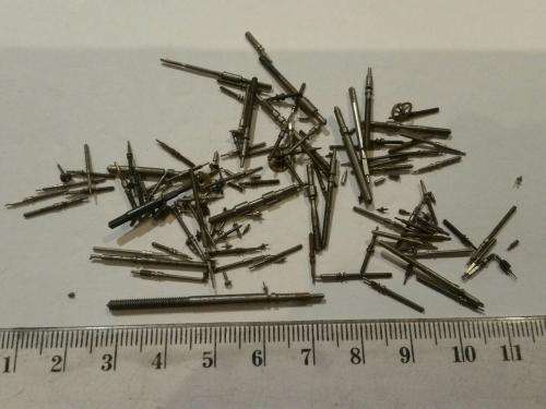Watch parts winding stems diverse -Watchmaker Treasures