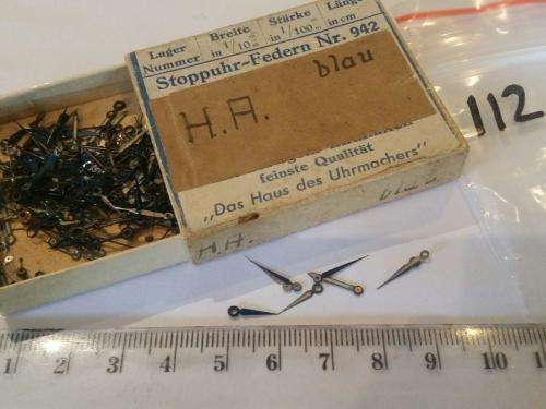 Watch parts - hands for antique watches- divers in a box -Watchmaker Treasures