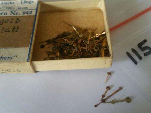 Watch parts - hands for antique watches- divers in a box -Watchmaker Treasures