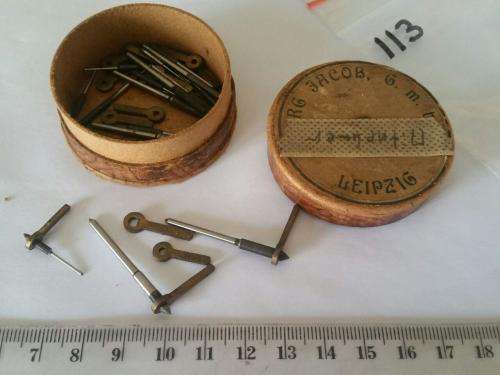 CLOCK parts - `Mitnehmer` in a box -Watchmaker Treasures