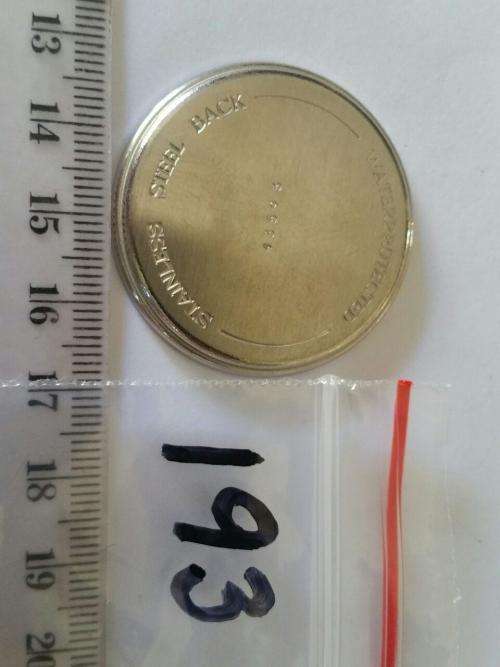 Watch parts - push bottom  - inside 36.7mm -Watchmaker Treasures