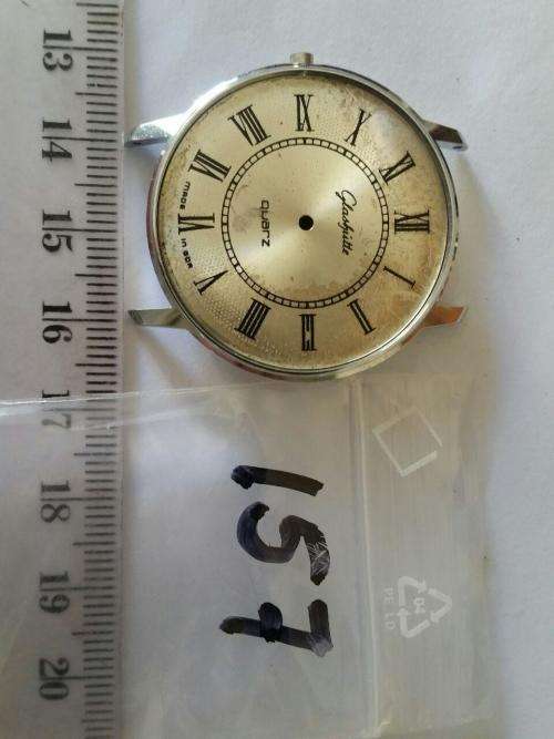 Watch parts -  case like new with Glashütte dial without glass -Watchmaker Treasures