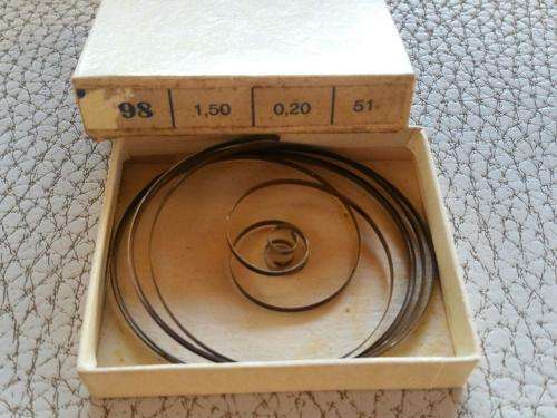 Watch-pocket watch-Stop watch-springs -Watchmaker Treasures -Price p.box (2 springs)