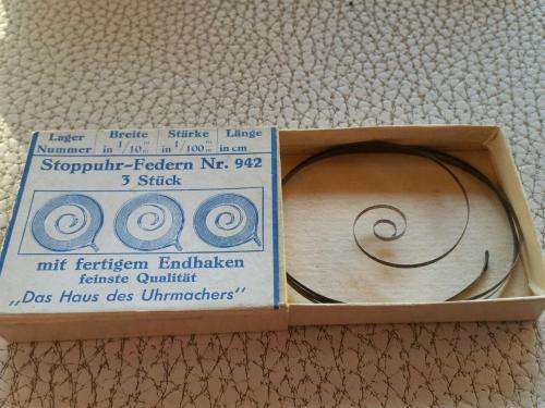 Watch-pocket watch-Stop watch-springs -Watchmaker Treasures -Price p.box (1 spring)