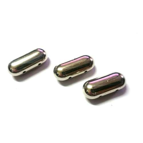 Metal Optic Acrylic Beads  26x11mm / 3pcs /Beads for crafting