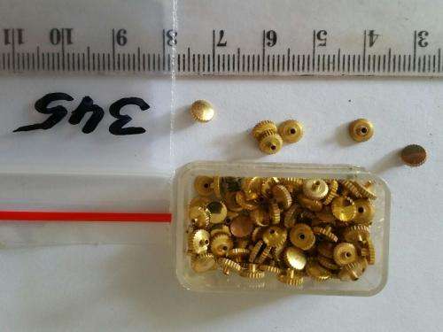Watch parts - 102 crowns 5mm - gold plaque` Made in Germany - Watchmaker find your Treasure