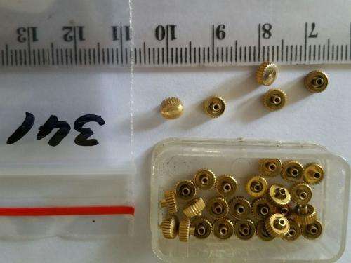 Watch parts - 30 crowns 5mm - gold plaque` Made in Germany - Watchmaker find your Treasure