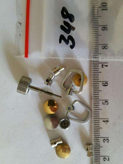 Watch parts-Box  crowns div.mm - stainl.gold plaque` Made in Germany - Watchmaker find your Treasure