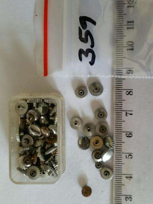 Watch parts- 94 crowns div. stainless steel - Watchmaker find your Treasure