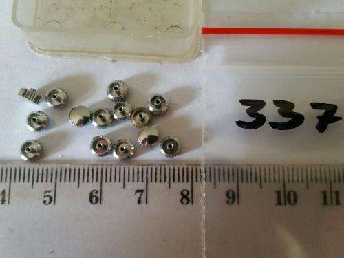 Watch parts- 14 crowns stainless steel div.- Watchmaker find your Treasure