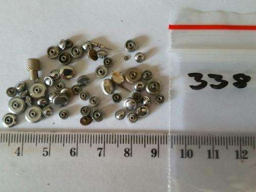 Watch parts- 50 crowns + 2 surprises for antique collectors.- Watchmaker find your Treasure