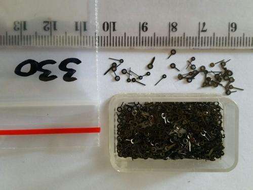 Watch parts-  Box with small black hands  - Watchmaker find your Treasure