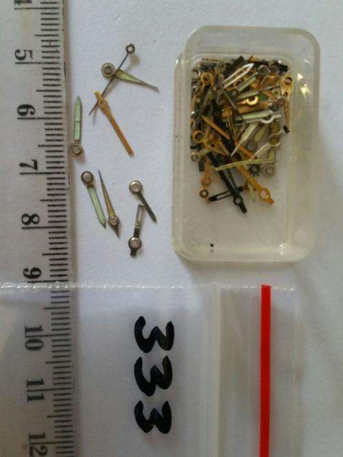 Watch parts-  Box with div. hands  - Watchmaker find your Treasure
