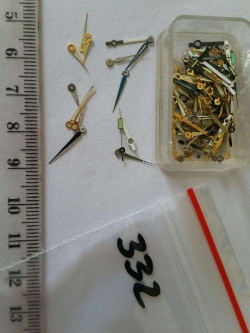 Watch parts-  Box with div. hands  - Watchmaker find your Treasure
