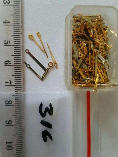 Watch parts-  Box with div. hands  - Watchmaker find your Treasure