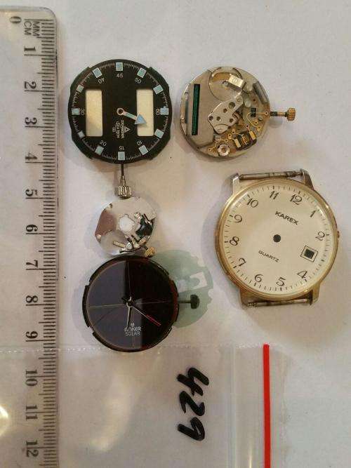 Watch parts- quartz movement,dial,hands,crown- Watchmaker find your Treasure