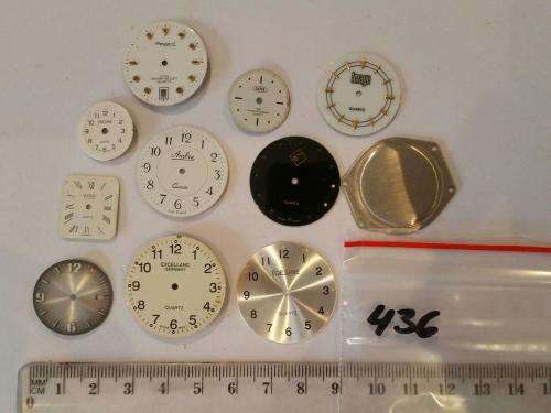 Watch parts- lot of dials- Watchmaker find your Treasure