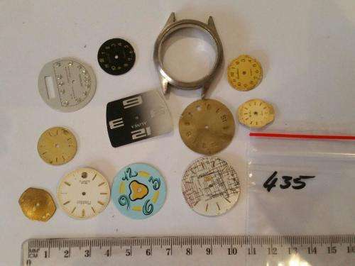 Watch parts- lot of dials- Watchmaker find your Treasure