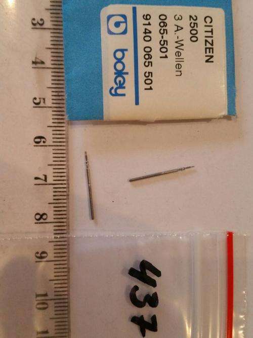Watch parts- Citizen 2500 Winding stem 2x 065-501 Boley - Watchmaker find your Treasure