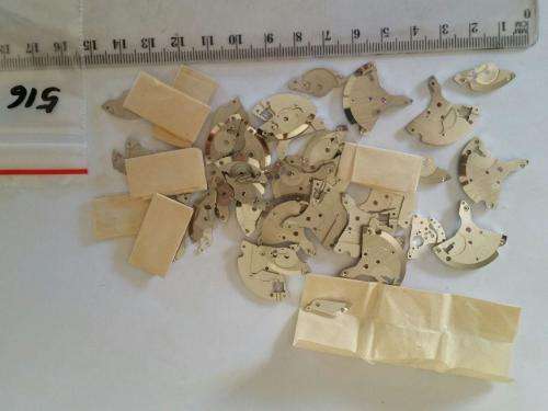 Watch parts- lot of cover plates for mechanical movements with jewels- Watchmaker Treasure