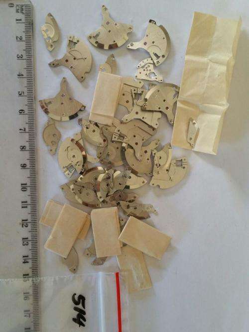 Steampunk Watch parts- lot of cover plates for mechanical movements with jewels- Watchmaker Treasure