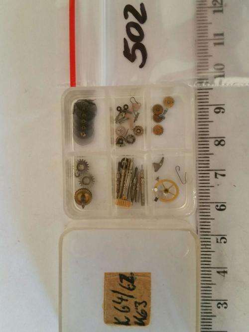 Steampunk - Watch parts- diverse movement parts Kaliber 62+63+64- Watchmaker find your Treasure