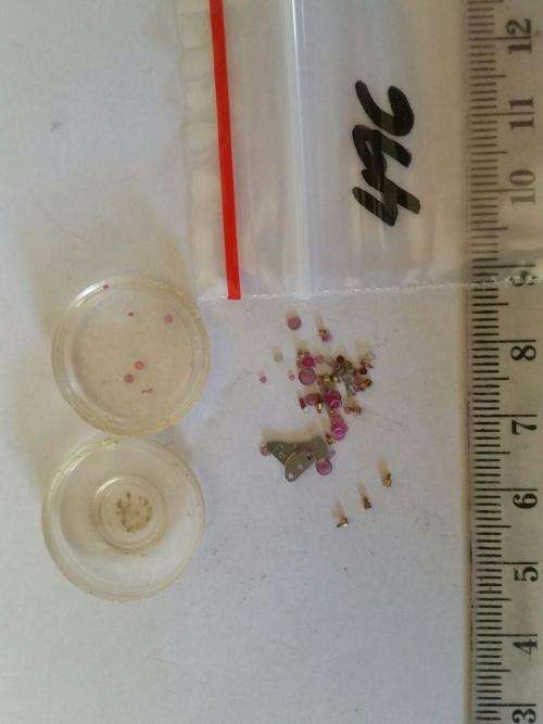 Steampunk - Watch parts- small box of jewels diverse - Watchmaker find your Treasure